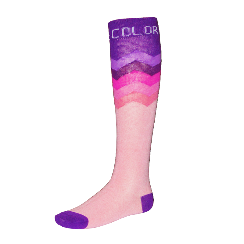 Chevron Purple Running Socks