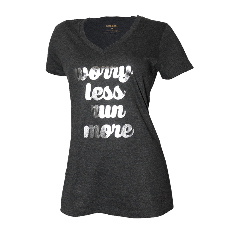 V Neck Worry Less Foil