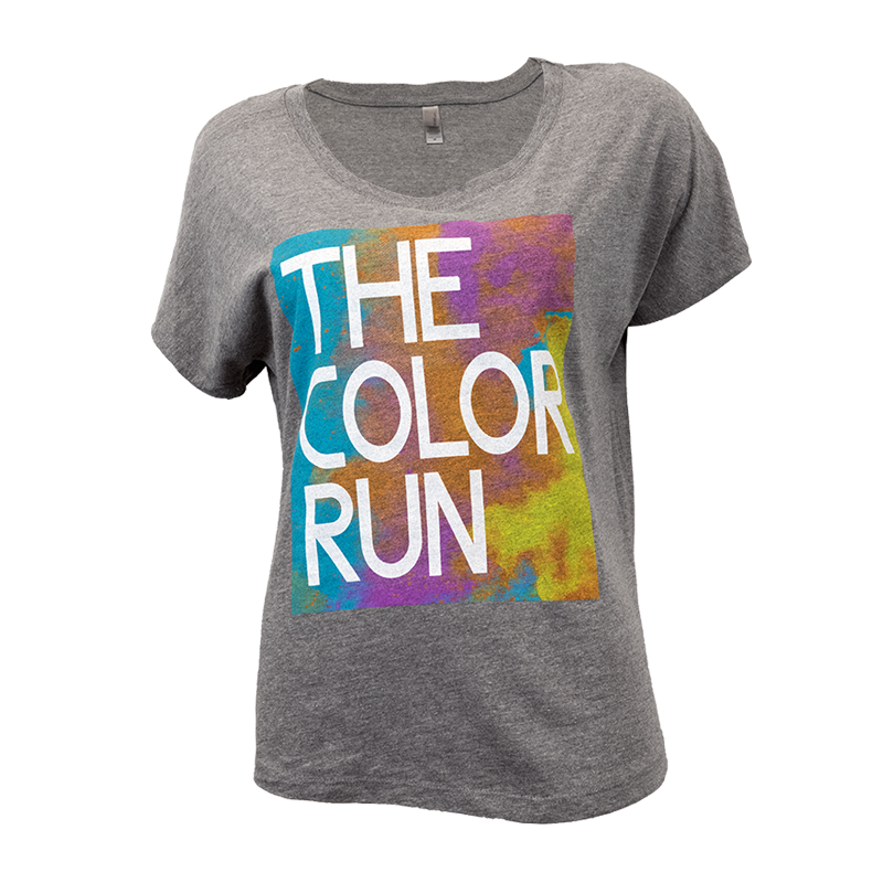 Color Throw Wide Neck Tee
