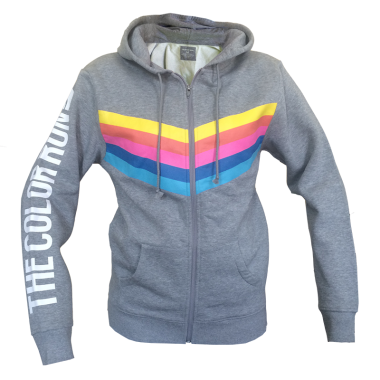 Chevron Zip Hoodie