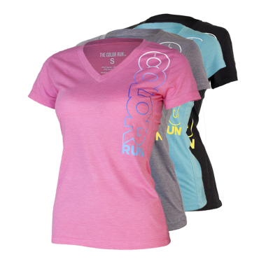 Women's V-Neck Vertical Outline