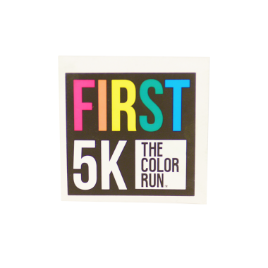 First 5k Die Cut Sticker