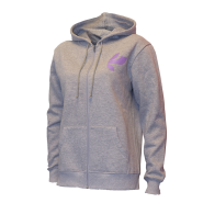 Zip Hoodie-Heather Grey-XS