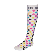 Running Socks - Polka Dot White