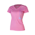 Women's V-Neck Vertical Outline - Pink