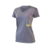Women's V-Neck Vertical Outline - Gray