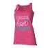 Peace Love Color Tank-Pink-XS
